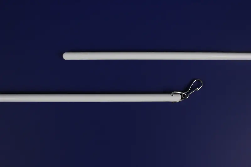 72-Inch Fiberglass Accessibility Baton – Stainless Steel D-Ring & Snap Hook 1