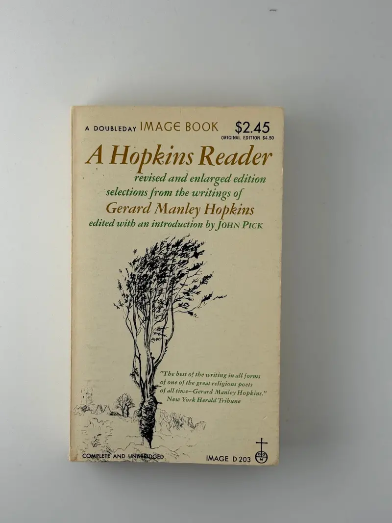A Hopkins Reader: Selected Poetry And Prose By Gerard Manley Hopkins 1