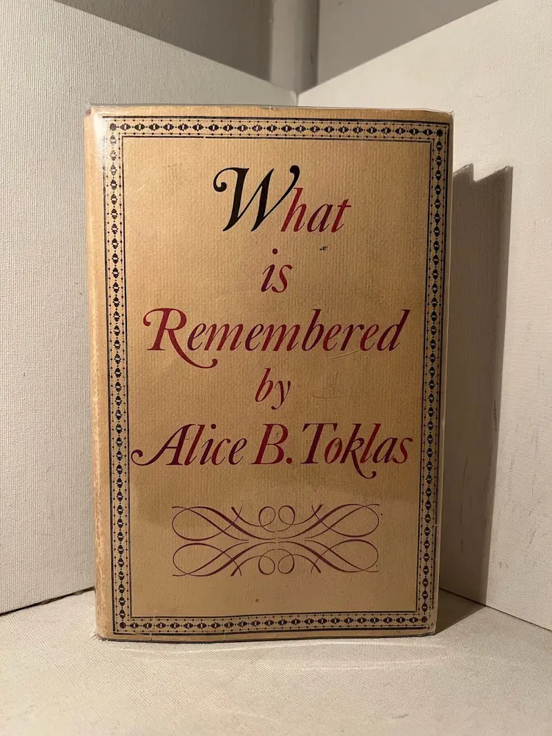 Alice B. Toklas'S Memoir Of Memory, Art, And Life In Paris 1