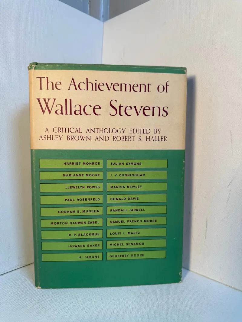 Ashley Brown And Robert S. Haller On Wallace Stevens'S Literary Significance 1