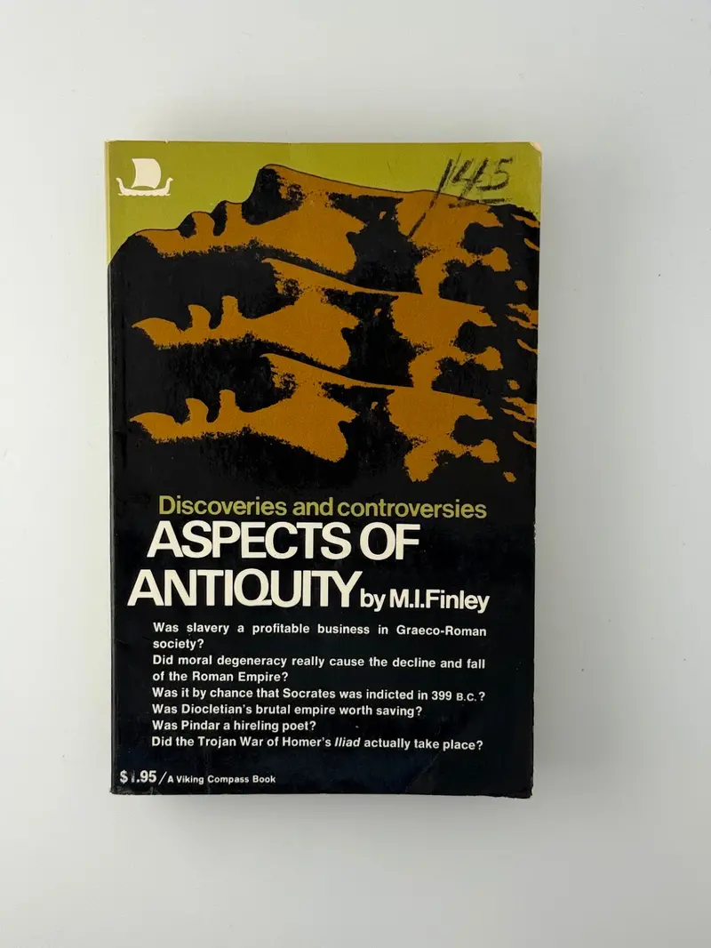 Aspects Of Antiquity: Discoveries And Controversies By M.I. Finley 1