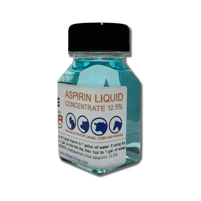 Aspirin-Based Liquid Concentrate (12.5%) For Poultry And Livestock, 4 Oz 1