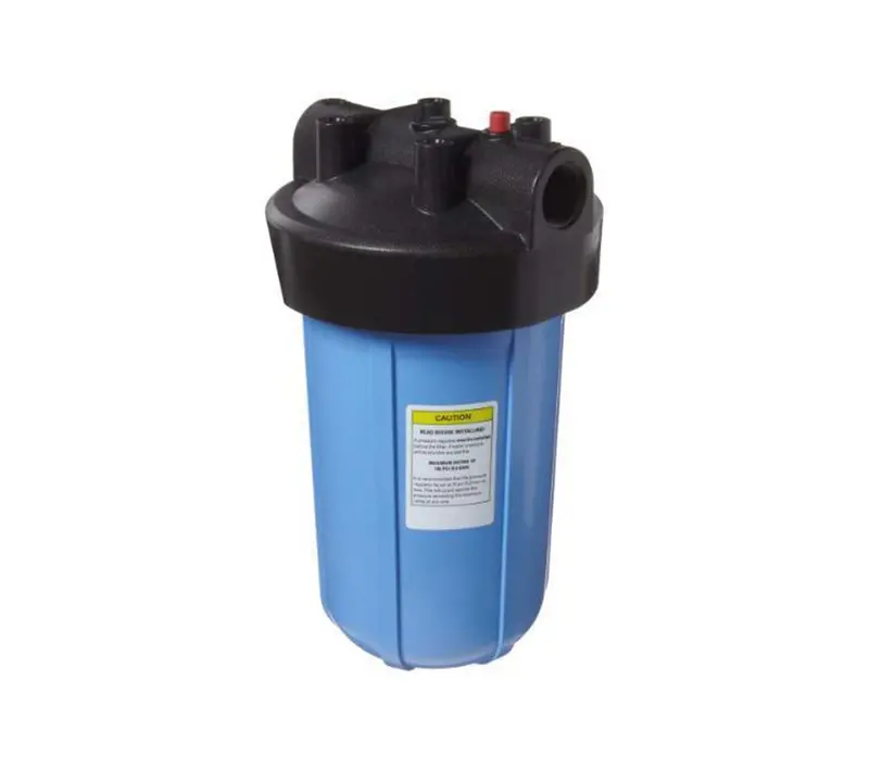 Big Blue 10" X 4.5" Filter Housing – 1" Npt Inlet/Outlet, Transparent Body For Visual Monitoring 1