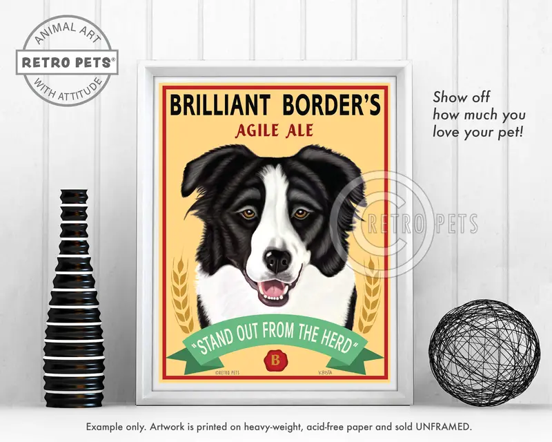 Brilliant Border Collie Art Print – Celebrating Canine Intelligence 1