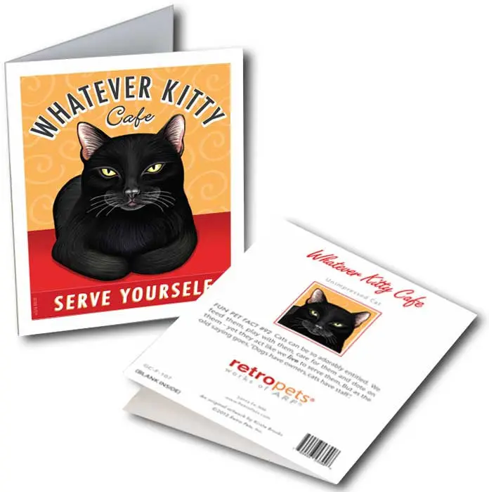 Cat Greeting Cards: "Whatever Kitty" By Krista Brooks 1