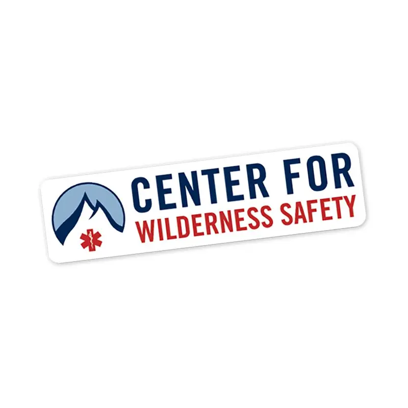 Center For Wilderness Safety Rectangular Vinyl Decal 1