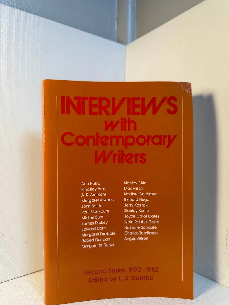 Contemporary Writers In Conversation: Interviews Edited By L.S. Dembo 1