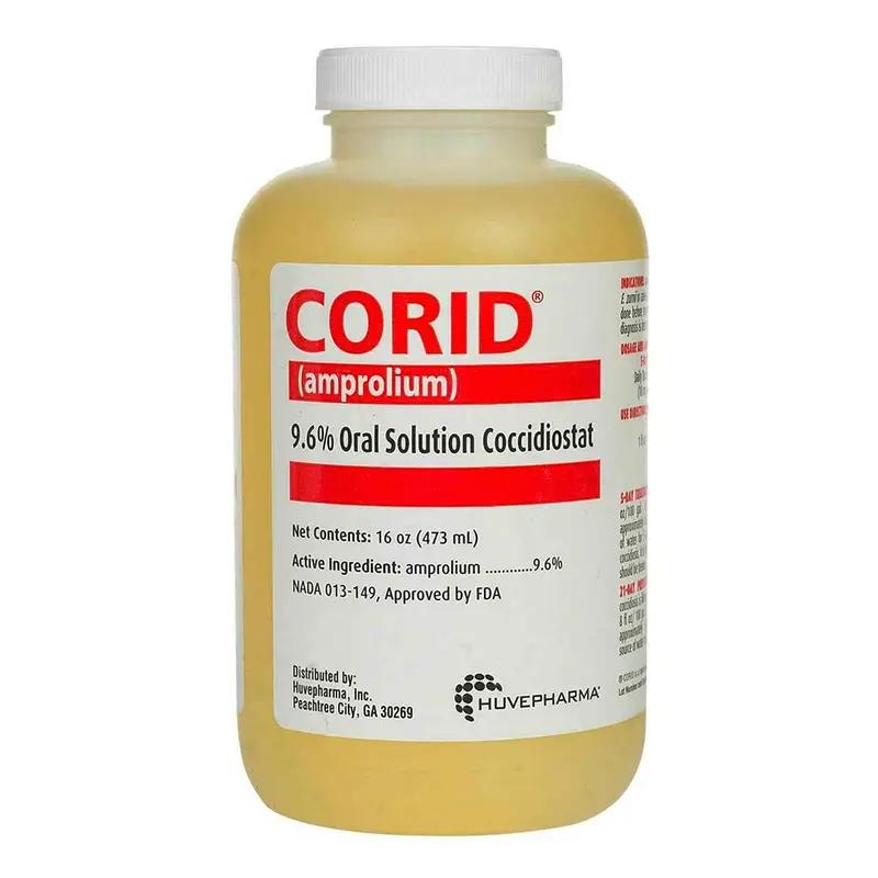 Corid Amprolium Coccidiosis Treatment For Chickens, 16 Oz 1