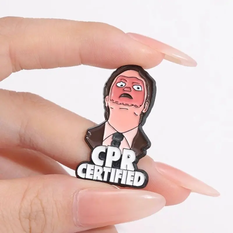 Cpr Certified Enamel Pin – Inspired By Dwight Schrute 1