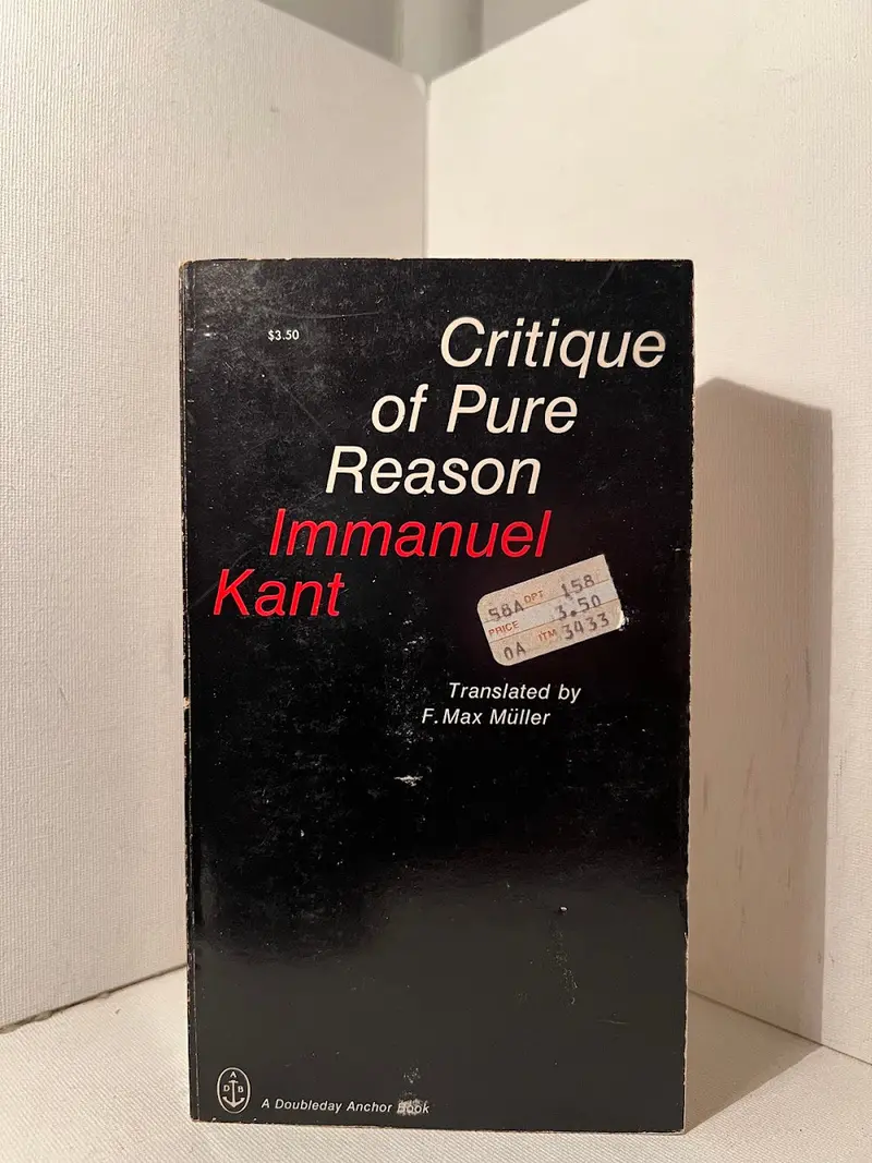 Critique Of Pure Reason By Immanuel Kant 1