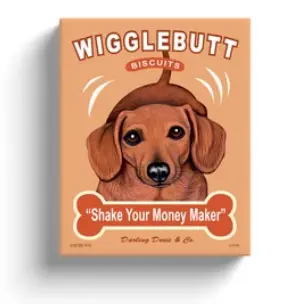 Dachshund Wall Art – 'Wigglebutt Biscuits' Illustration Print 1