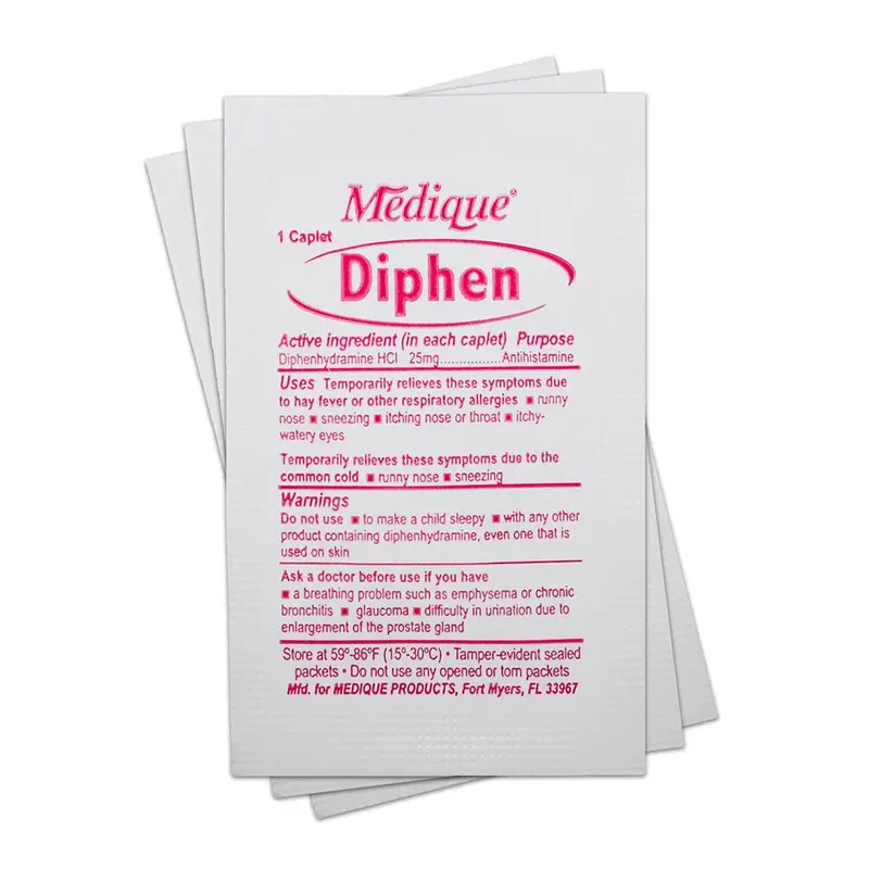 Diphenhydramine Allergy & Sleep Aid – Single-Dose Packet 1
