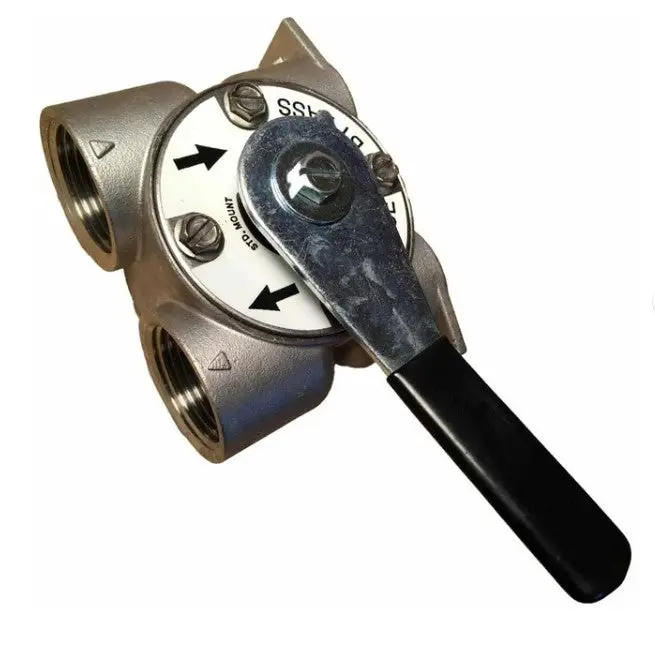 Fleck 1" Stainless Steel Bypass Valve For Water Softeners 1
