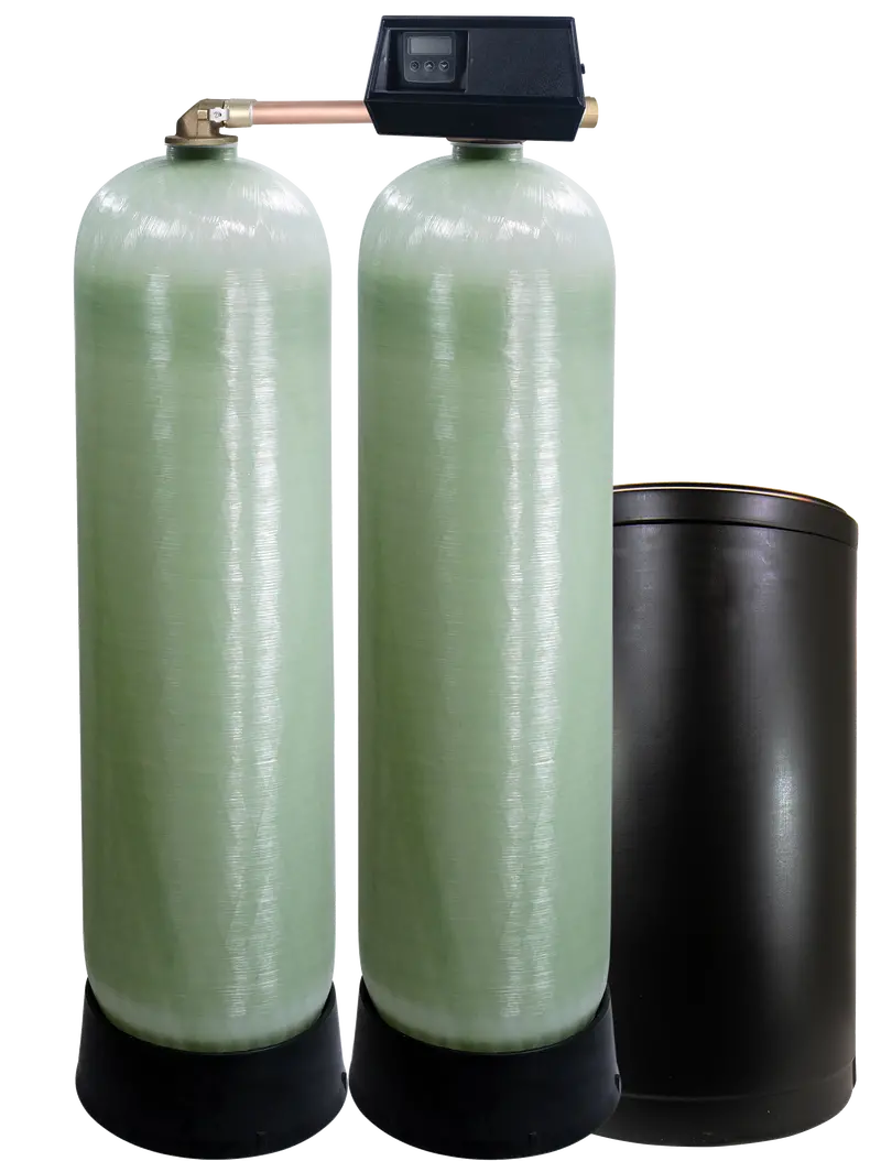 Fleck 9500Sxt Twin-Tank Commercial Water Softener – Metered, Alternating Softening System 1
