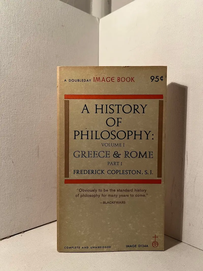 Frederick Copleston'S A History Of Philosophy: Volume One 1