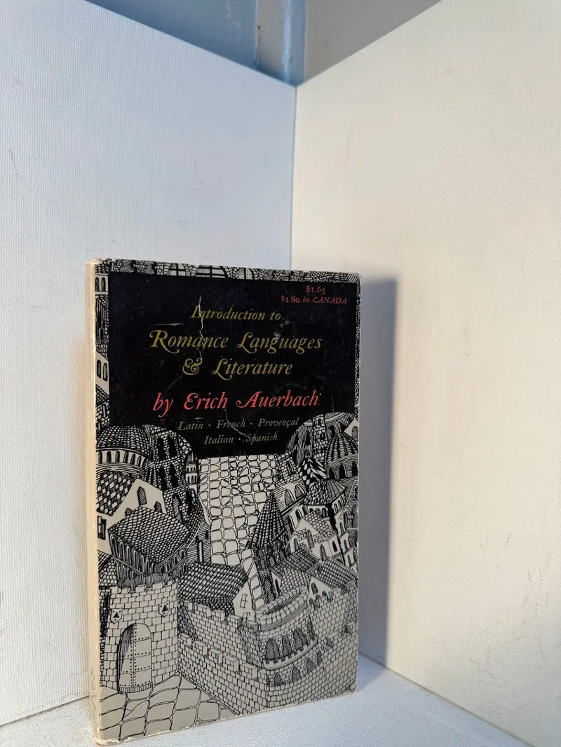 Introduction To Romance Languages And Literature: A Comparative Study By Erich Auerbach 1