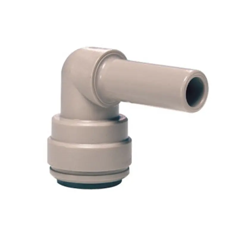 John Guest 1/4" Quick Connect To 3/8" Stem 90° Elbow Fitting 1