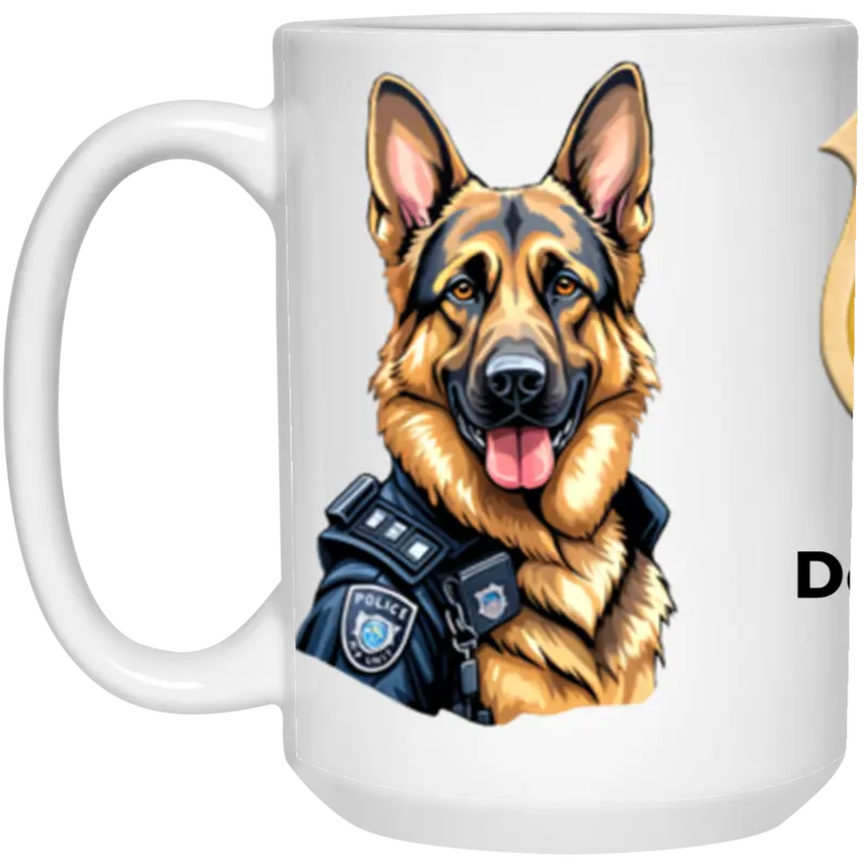 K-9 Tribute Coffee Mug – 'I Got Your Back' 15Oz White Ceramic Cup 1