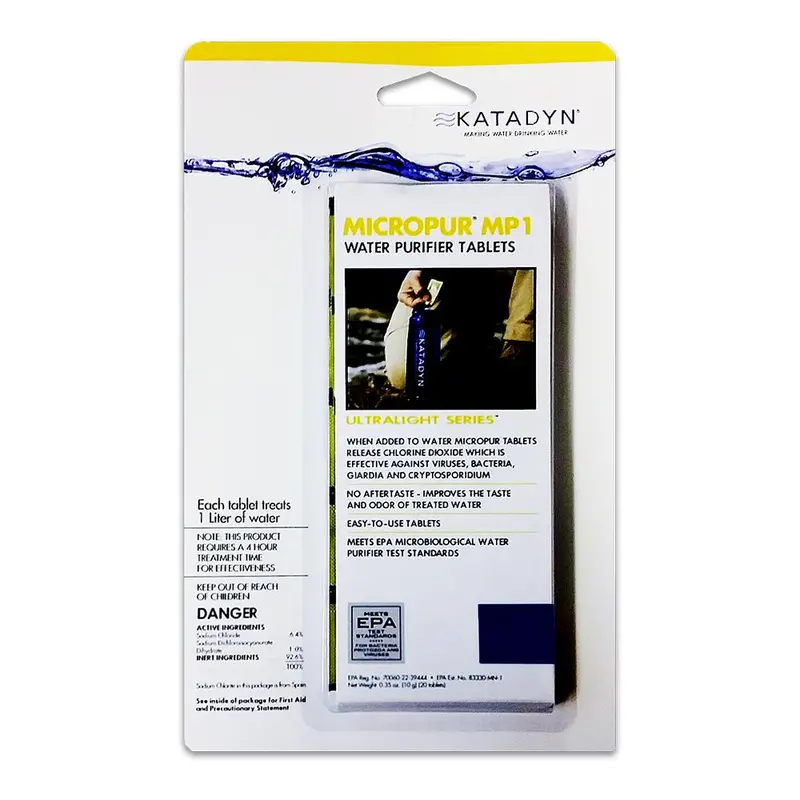 Katadyn Micropur Water Purification Tablets (20-Count) 1