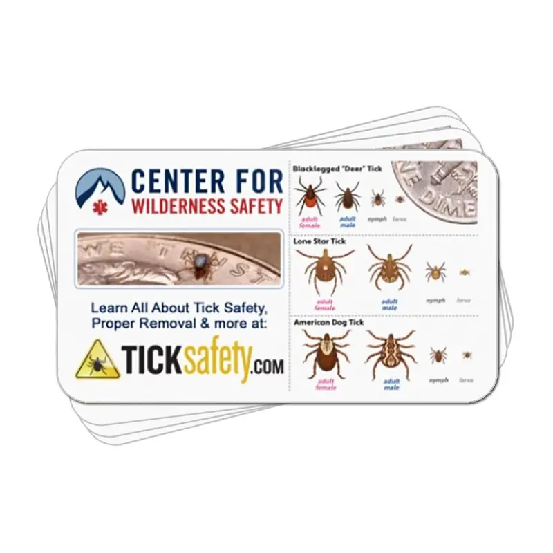 Laminated Tick Identification Reference Cards 1