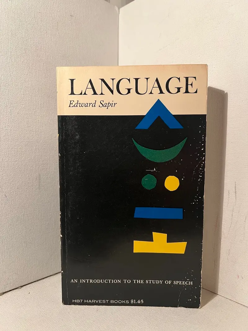 Language: An Introduction To The Study Of Speech By Edward Sapir 1