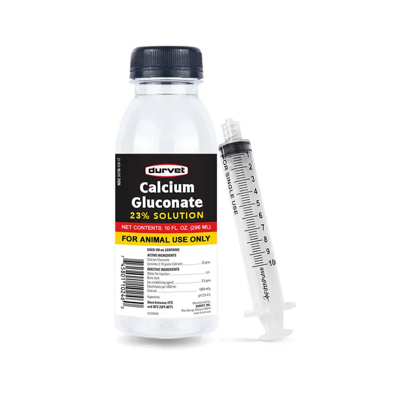 Liquid Calcium Gluconate Supplement (23%) – 10 Oz For Chickens & Poultry 1