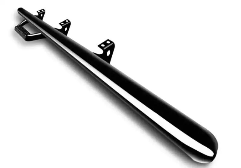 N-Fab Nerf Step Bar F9984Rc – Black Powder-Coated, 3-Inch Tube, Bed Access Design 1