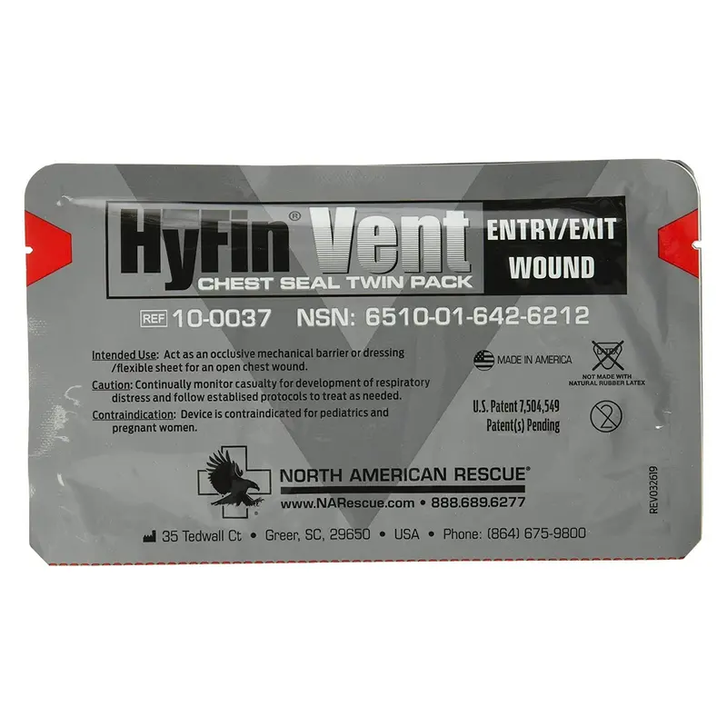 North American Rescue Hyfin Vent Chest Seal – Trauma Dressing 1