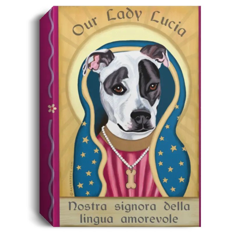 Our Lady Lucia Pet Art – Faith-Inspired Custom Canine Or Feline Portrait 1