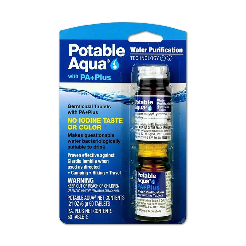 Potable Aqua Plus Emergency Water Purification Tablets 1