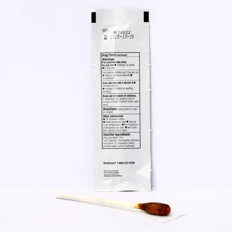 Povidone-Iodine (Betadine) Antiseptic Swabstick 1