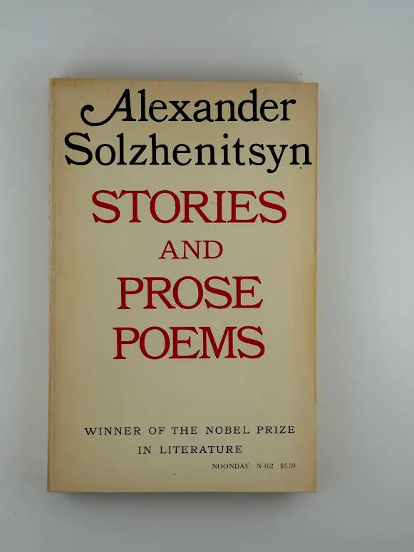 Prose And Narrative Fiction: Stories And Prose Poems By Alexander Solzhenitsyn 1