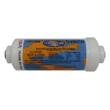 Rainsoft 6-Inch Post-Filter Carbon Cartridge – 1/4" Fpt Quick-Connect Compatible 1