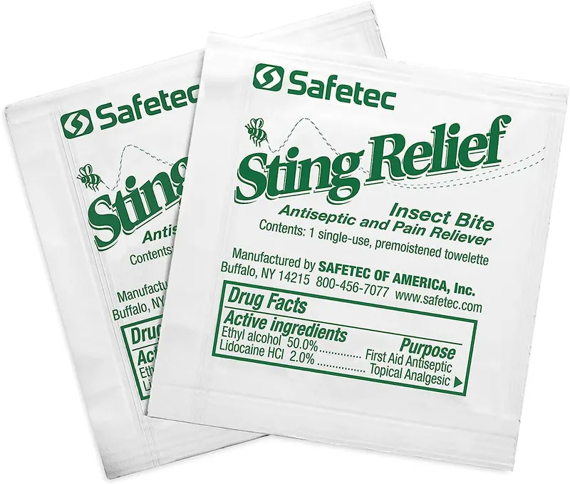 Sting And Itch Relief Wipes – Pre-Moistened Swabs 1