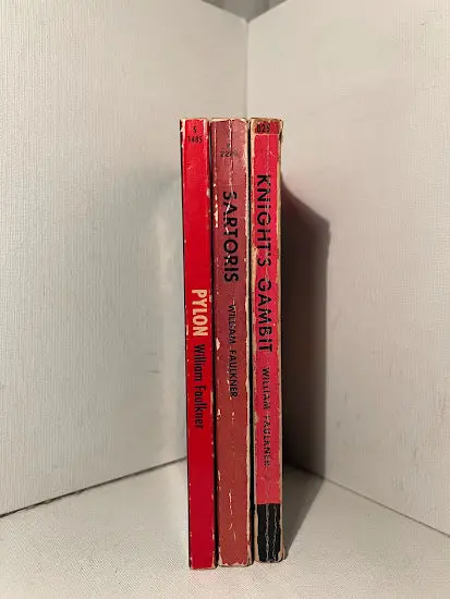 Three Vintage William Faulkner Paperbacks: Rare Mid-Century Editions 1
