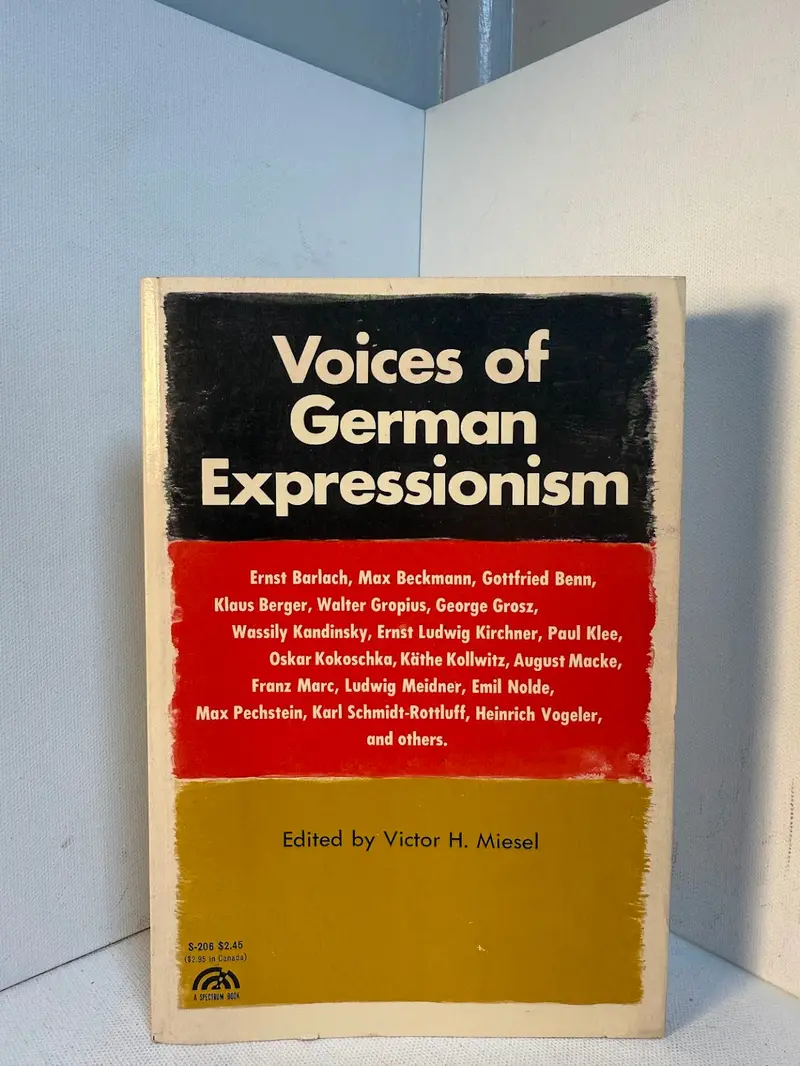 Voices Of German Expressionism: A Critical Anthology Edited By Victor H. Miesel 1