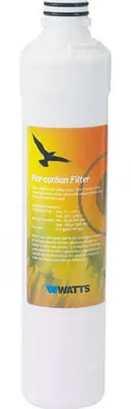 Watts Kwik Change Granular Activated Carbon Filter – 11-Inch Yellow Cartridge (Wqccc11) 1