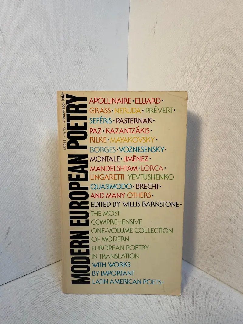 Willis Barnstone'S Modern European Poetry: An Anthology Of Twentieth-Century Verse In Translation 1