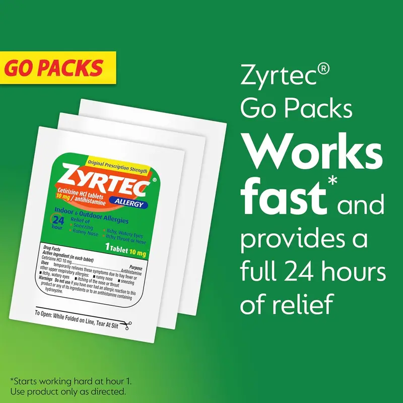 Zyrtec (Cetirizine) – Single-Dose Packet 1