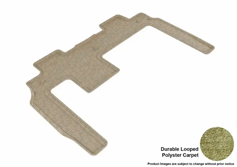 3D Maxpider Classic Tan Floor Mat – Second-Row Rear, Single Piece (Limited Stock) 1