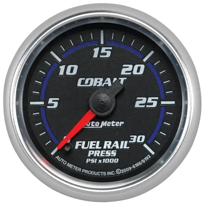Autometer 6186 Digital Rail Pressure Gauge – 2-1/16", 30,000 Psi Range, Cobalt Face – Designed For Ram 5.9L Cummins 1