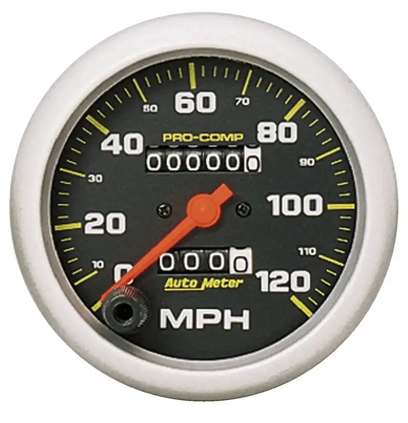 Autometer Pro-Comp Speedometer – 3-3/8-Inch Mechanical Gauge, 0–120 Mph Range 1
