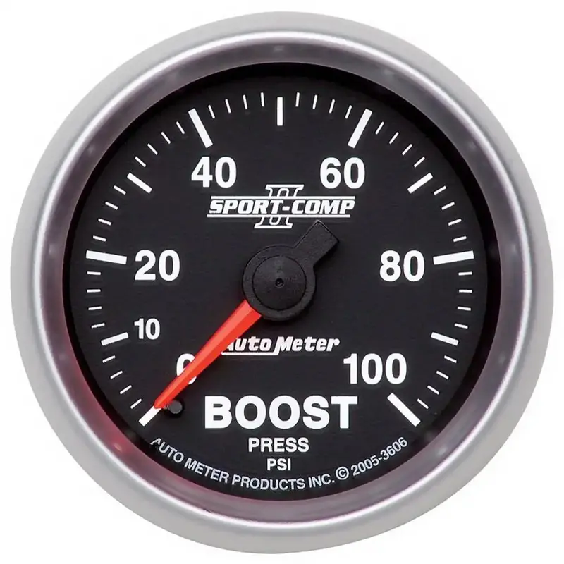 Autometer Sport-Comp Ii Mechanical Boost Gauge – 2-1/16", 0–100 Psi 1