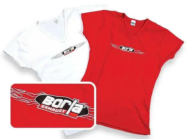Borla Women’S V-Neck T-Shirt – White Wireframe Design, Small Size 1