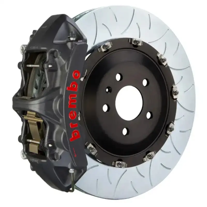 Brembo 6-Piston Front Big Brake Kit For 2009–2016 Porsche Panamera/S/4S/Turbo – 405X34Mm Two-Piece Slotted Rotors (Type 3 Black Ha) 1
