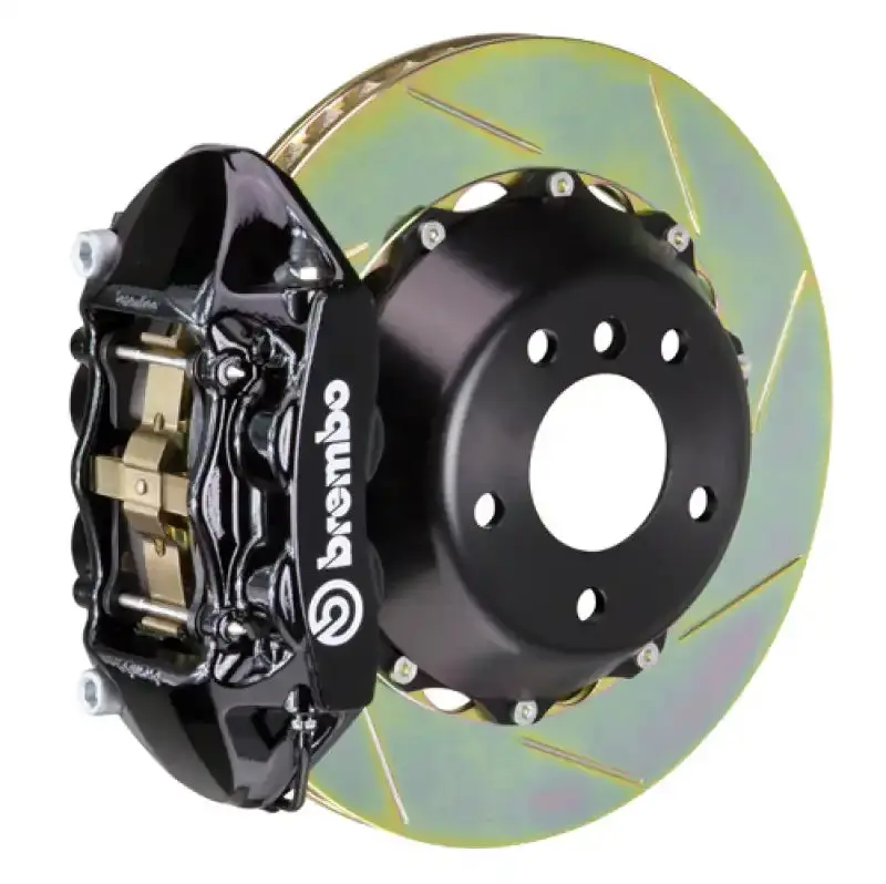 Brembo Gt Big Brake Kit – Rear Rotors For Spyder (Excl. Pccb), 345X28Mm Slotted, Two-Piece Cast, Black Finish 1