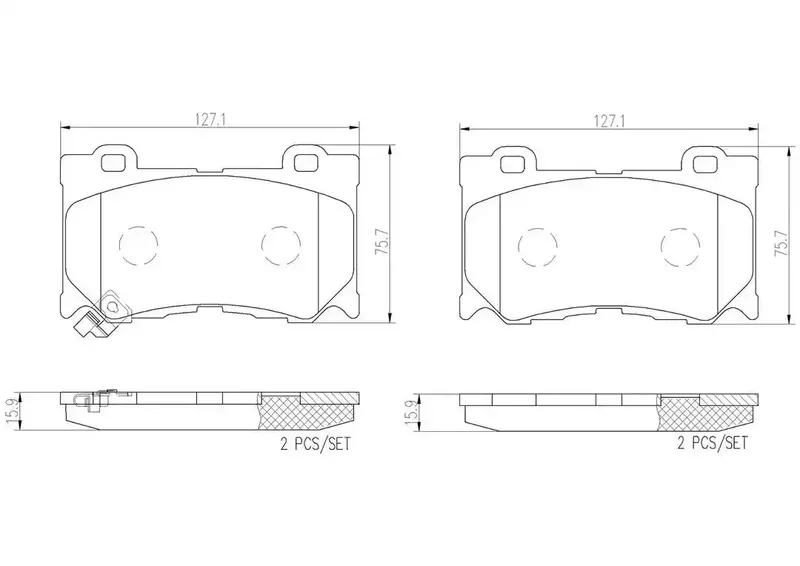 Brembo P56089N Premium Disc Brake Pad Set 1