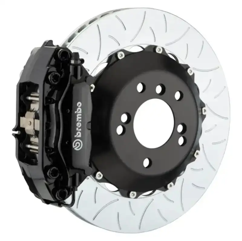 Brembo Rear Big Brake Kit For Infiniti Fx35/Fx50 (2009–2013) And Qx70 (2014–2017) – 345X28Mm Slotted Two-Piece Rotors, Type 3 Black Finish 1