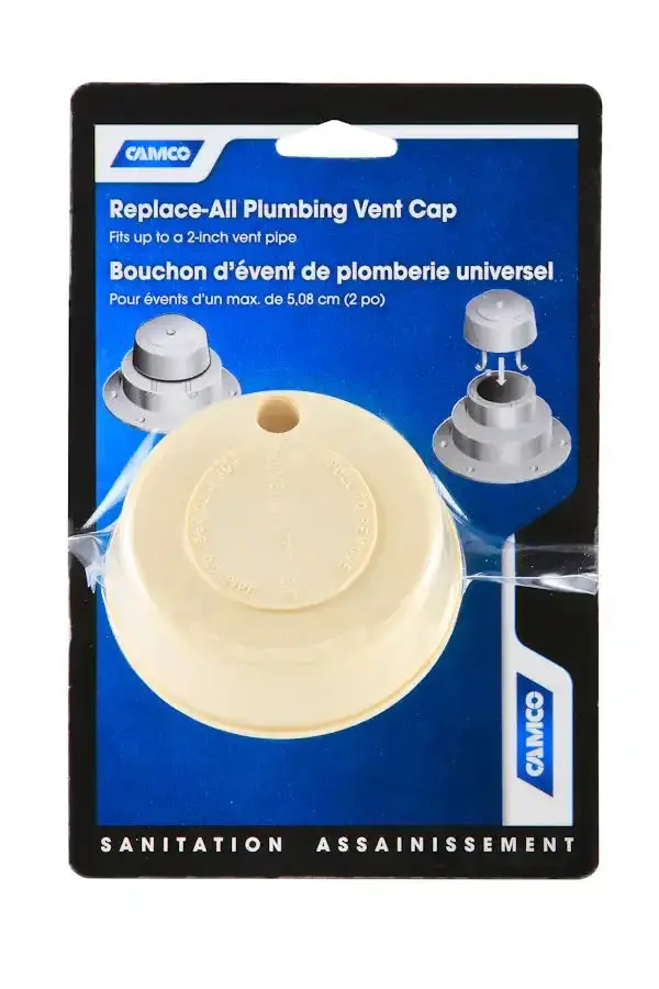 Camco 40134 Universal Sewer Vent Cap – Replace-All Design Eliminates Full Vent Replacement 1