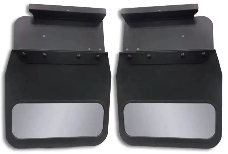 Cloud-Rider 810-4004R Black Powder-Coated Kickback Mud Flaps With 'Advantage M.F.' Insert – Fits 2017–2019 Ford F-250/F-350 Super Duty (Single Rear Wheel) 1